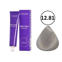 Изображение Крем-краска для волос V-COLOR Demax 12.81 осветляющий жемчужно-пепельный блондин, 60 мл в интернет-магазине ВОЛГТЕК