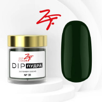 Изображение Базовая пудра для ногтей Zet Color DIP №31 зеленая сосна, 6 г в интернет-магазине ВОЛГТЕК