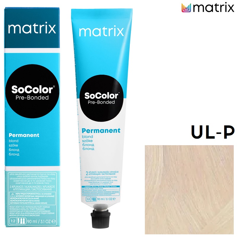 Изображение Крем-краска для волос Matrix Socolor UL-P ультра блонд жемчужный, 90 мл в интернет-магазине ВОЛГТЕК
