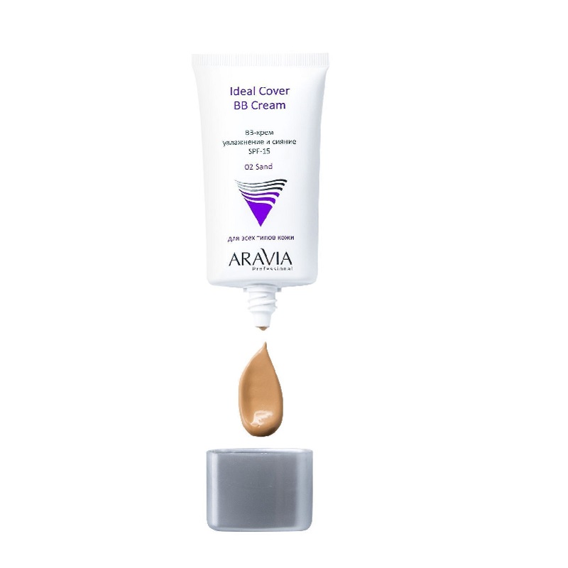 Изображение BB-крем для лица увлажняющий ARAVIA Professional Ideal Cover, 50 мл в интернет-магазине ВОЛГТЕК