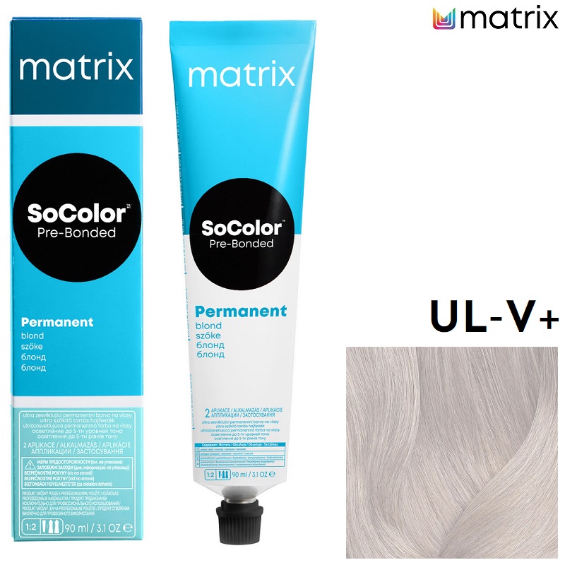 Изображение Крем-краска для волос Matrix Socolor UL-V+ перламутровый, 90 мл в интернет-магазине ВОЛГТЕК