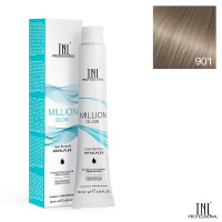 Изображение Крем-краска для волос TNL Million Gloss 901 осветляющий пепельный, 100 мл в интернет-магазине ВОЛГТЕК