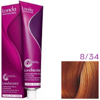 Изображение Крем-краска для волос Londa Professional Color 8.34 светлый блонд золотисто-медный, 60 мл в интернет-магазине ВОЛГТЕК