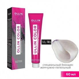 Изображение Крем-краска для волос OLLIN Color 11/81 специальный блондин жемчужно-пепельный, 60 мл в интернет-магазине ВОЛГТЕК