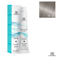 Изображение Крем-краска для волос TNL Million Gloss 10.12 платиновый блонд пепельный перламутровый, 100 мл в интернет-магазине ВОЛГТЕК