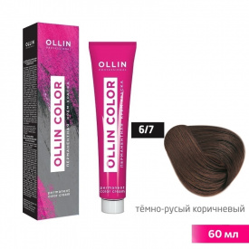 Изображение Крем-краска для волос OLLIN Color 6/7 темно-русый коричневый, 60 мл в интернет-магазине ВОЛГТЕК