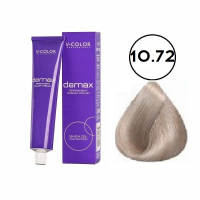 Изображение Крем-краска для волос V-COLOR Demax 10.72 светлый блондин шоколадно-перламутровый, 60 мл в интернет-магазине ВОЛГТЕК