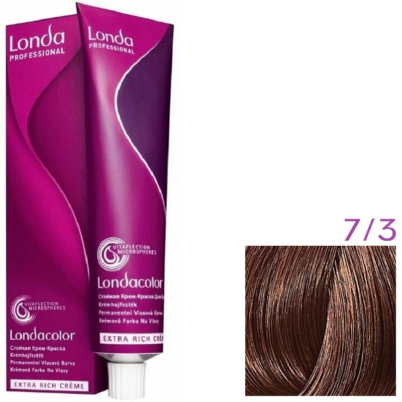 Изображение Крем-краска для волос Londa Professional Color 7.3 блонд золотистый, 60 мл в интернет-магазине ВОЛГТЕК