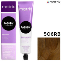 Изображение Крем-краска для волос Matrix Socolor 506RB красно-коричневый темный блондин, 90 мл в интернет-магазине ВОЛГТЕК