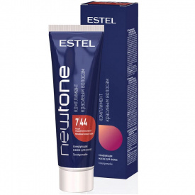 Изображение Тонирующая маска для волос Estel Newtone 7/44 русый медный интенсивный, 60 мл в интернет-магазине ВОЛГТЕК