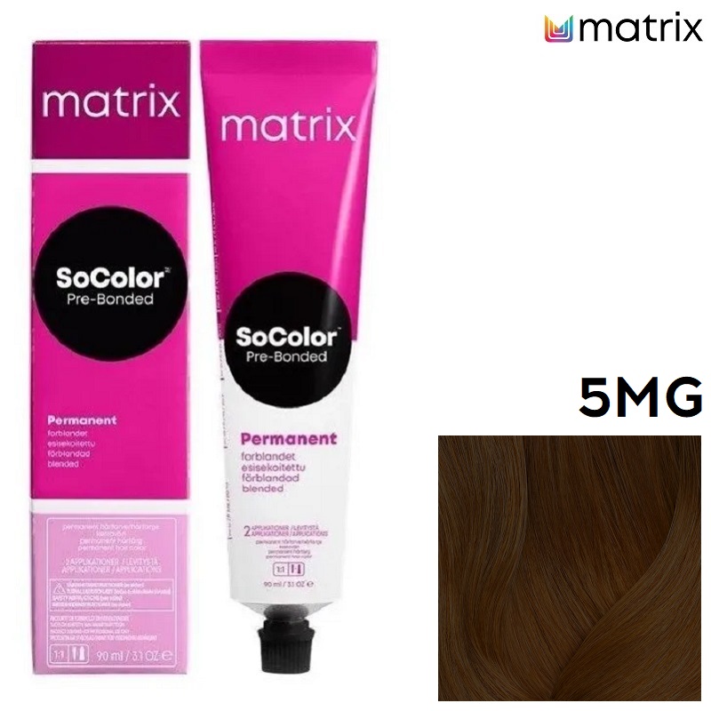 Изображение Крем-краска для волос Matrix Socolor 5MG светлый шатен мокка золотистый, 90 мл в интернет-магазине ВОЛГТЕК