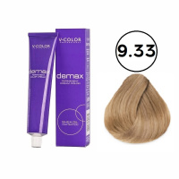 Изображение Крем-краска для волос V-COLOR Demax 9.33 светлый блондин золотистый, 60 мл в интернет-магазине ВОЛГТЕК