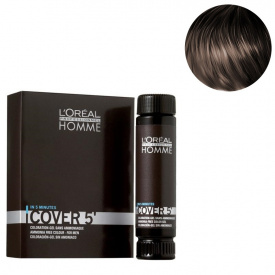 Изображение Мужской гель для тонирования седины L’OREAL Homme Cover 5 №4 шатен, 3х50 мл в интернет-магазине ВОЛГТЕК