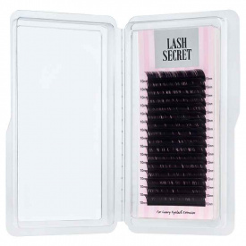 Изображение Черные ресницы для наращивания Lash Secret 0,10/C/7 мм (16 линий) в интернет-магазине ВОЛГТЕК