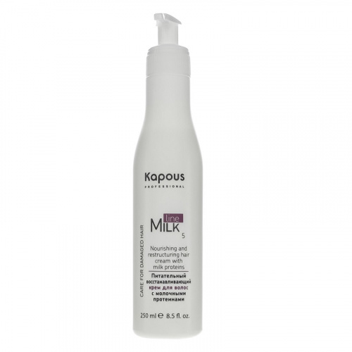 Изображение Питательный крем для волос Kapous Milk Line, 250 мл в интернет-магазине ВОЛГТЕК