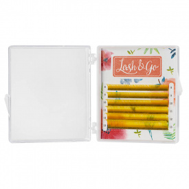 Изображение Цветные ресницы для наращивания Lash&Go микс 0,07/D/8-13 mm "Желтый" (6 линий) в интернет-магазине ВОЛГТЕК