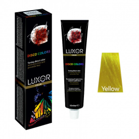 Изображение Тонирующий гель для волос прямого действия LUXOR Disco Colors Желтый, 100 мл в интернет-магазине ВОЛГТЕК