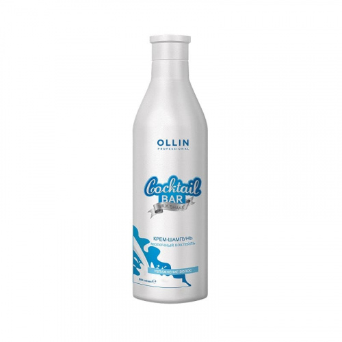 Изображение Крем-шампунь для волос Молочный коктейль OLLIN Coctail Bar 500 мл в интернет-магазине ВОЛГТЕК