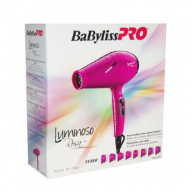 Изображение Профессиональный фен для волос BaByliss Pro Luminoso Rosa Ionic BAB6350IFE фуксия в интернет-магазине ВОЛГТЕК