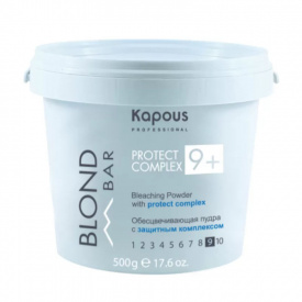 Изображение Обесцвечивающая пудра с защитным комплексом Kapous Blond Bar Protect Complex 9+, 500 г в интернет-магазине ВОЛГТЕК