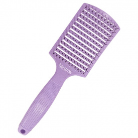 Изображение Массажная щетка для волос Harizma Nylon, фиолетовая h10685-07 в интернет-магазине ВОЛГТЕК
